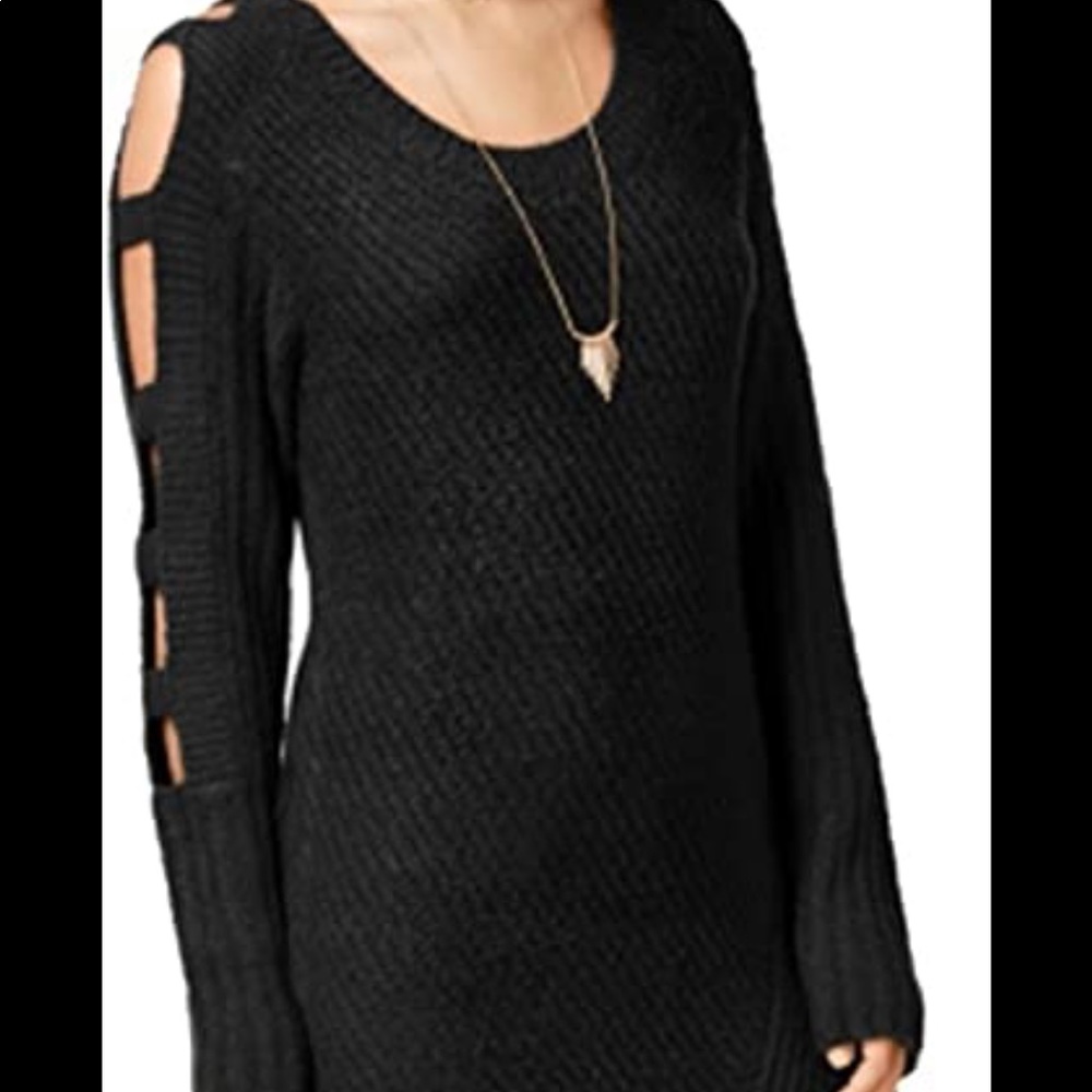 Black knit sweater